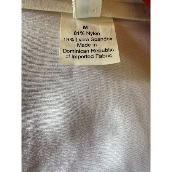 J.Crew Red Strapless Bikini Top M 81% Nylon 19% Lycra Spandex - Picture 3 of 4